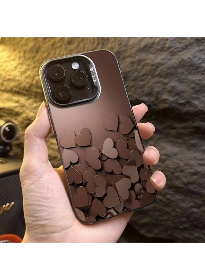 تيمو جراب ايفون بشكل مميز وانيق بتصميم مجموعة قلوب كثيرة متراكمة مضاد للصدمات والخدوش متوافق مع ايفون 14 برو - Image 1