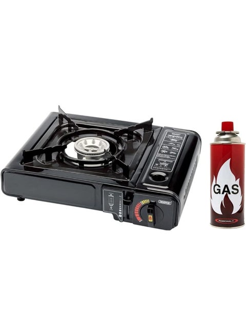 Portable Camping Stove | Portable Butane Gas Camping Stove | Picnic Camping Stove with Gas Catridge Compo Pack