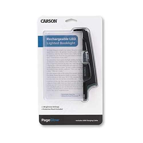 Carson PageGlow Rechargeable LED Reading Light (PG-10R) 7.25x5.4X.88 - Image 5