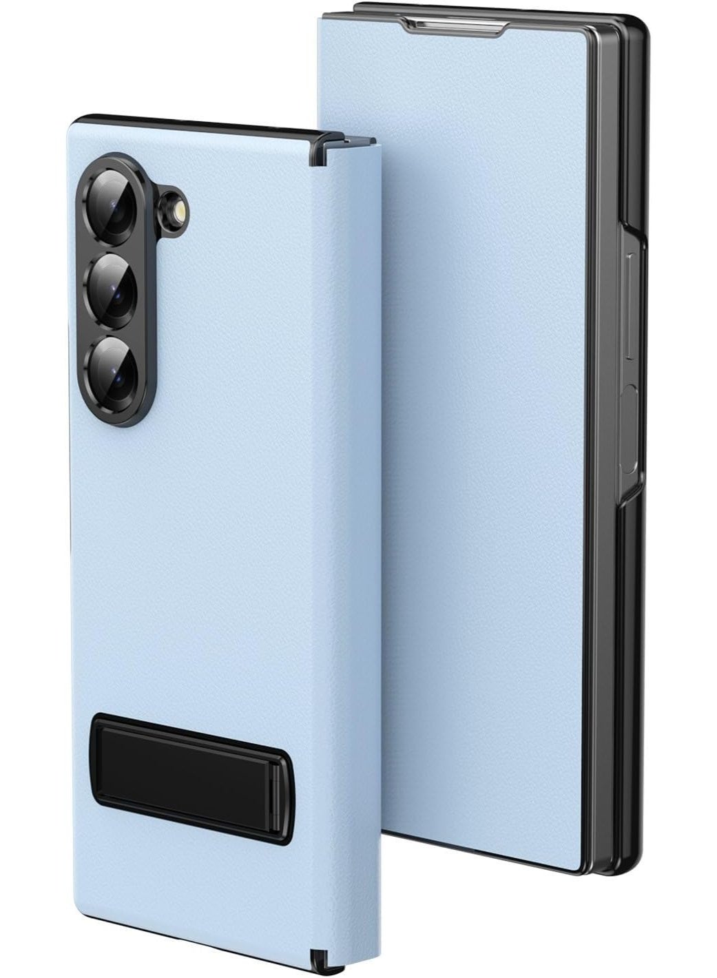 Ximand Samsung Galaxy Z Fold 7 Magnetic Flip Folding Case, Multi-Angle Bracket, High Classy Luxurious Business Leather, Full Body Hinge Protective Slim Cover
