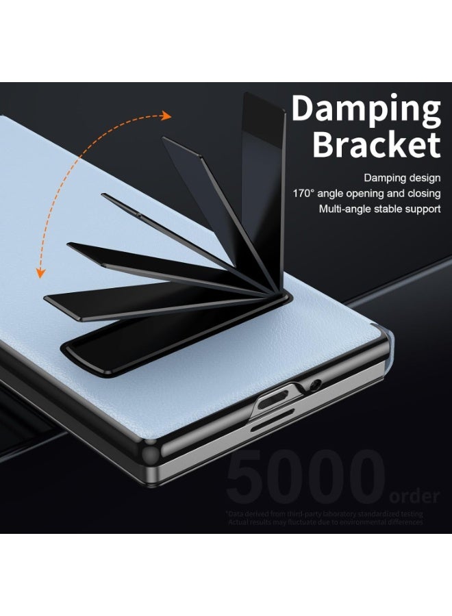 XIMAND جراب Ximand المغناطيسي القابل للطي لهاتف Samsung Galaxy Z Fold 7، مع حامل متعدد الزوايا، مصنوع من جلد فاخر عالي الجودة، مع غطاء واقٍ نحيف بمفصلة كاملة للجسم - Image 3