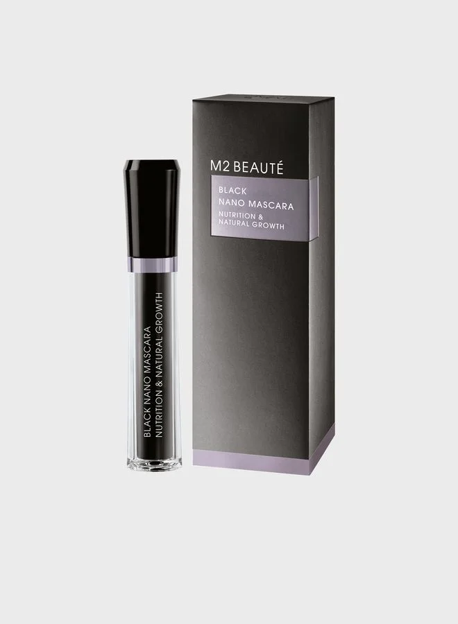 M2 BEAUTE Black Nano Mascara Nutrition & Natural Growth