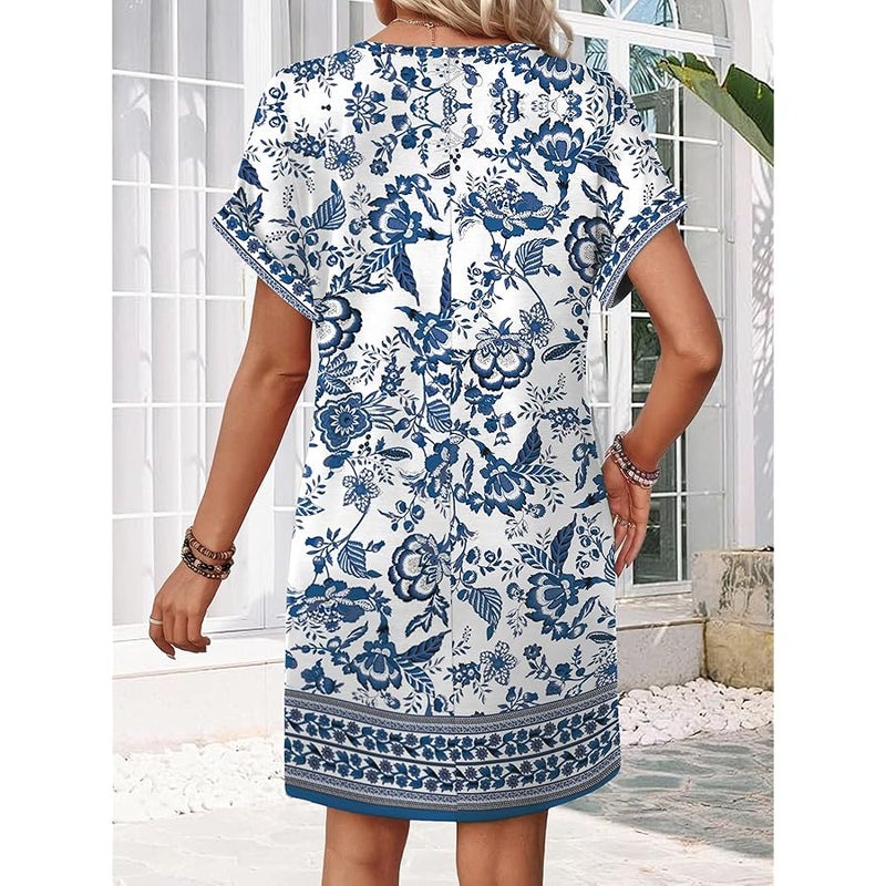 WIHOLL Dresses for Women 2026 Casual Summer Tshirt Dress Wedding Guest Dresses Short Sleeve Fashion Beach Vacation Clothes - Image 5
