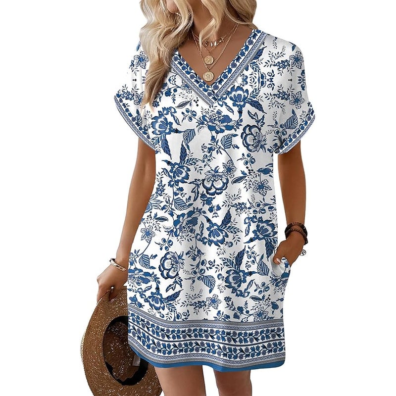 WIHOLL Dresses for Women 2026 Casual Summer Tshirt Dress Wedding Guest Dresses Short Sleeve Fashion Beach Vacation Clothes - Image 4