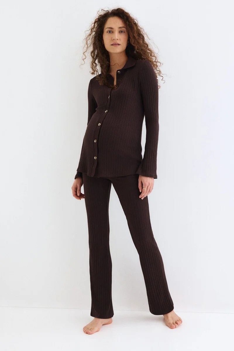 H&M MAMA 2-piece ribbed set