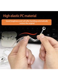 Generic Transparent Ear Hooks Compatible for AirPods Pro 360° Rotation Adjustable Flexible Anti-Slip Anti-Lost Sport Outdoor Replacement Earhooks Holder for AirPod Pro Multi-Dimensional Adjustable  - Image 3