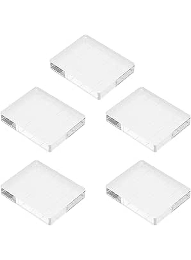 5 Pcs Acrylic Stamp Blocks 4x5cm For Handmade Stamping Scrapbooking DIY Card Making Crafts - Image 1
