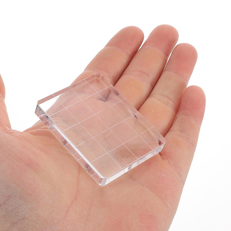5 Pcs Acrylic Stamp Blocks 4x5cm For Handmade Stamping Scrapbooking DIY Card Making Crafts - Image 5