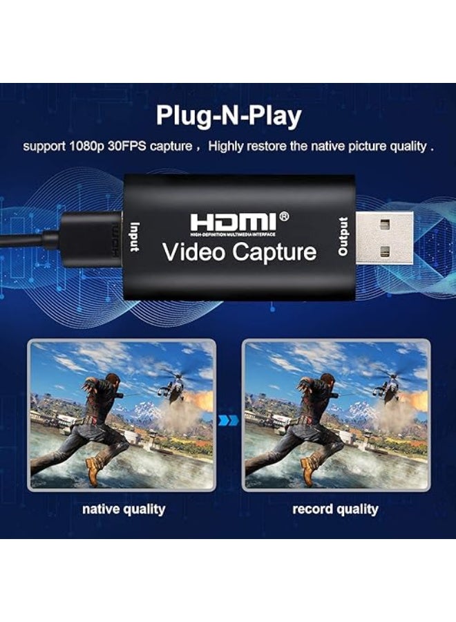 HDMI to USB 3.0 Video and Audio Capture Card – 4K 1080P Recording for DSLR, Camcorder, and Action Cameras – Ideal for Streaming and High-Quality Video Capture  - Image 4