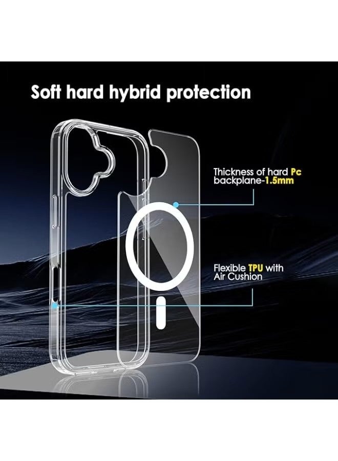 general MAGEASY Bright M Magnetic Clear Case for iPhone 17 Series – Ultra-Clear, Never-Yellowing, 16ft Drop Protection with MagSafe - Image 5
