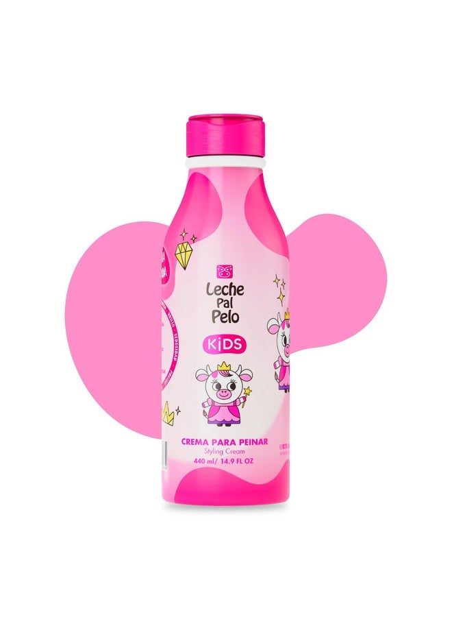 Leche Pal Pelo Kids Styling Cream Detangles Strengthens & Styles Kids Hair Smoothes Frizz Moisturizes & Softens Leavein Conditioning Detangler Abyssinian & Jojoba Oil. 14.9 Fl. Oz. - Image 1