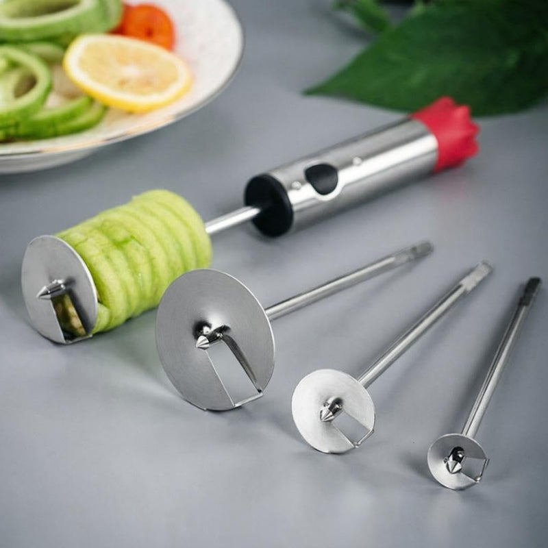 Vegetable Corer - 4 Piece Set for Hollowing Eggplant, Zucchini and Potatoes with Different Sizes - Image 1