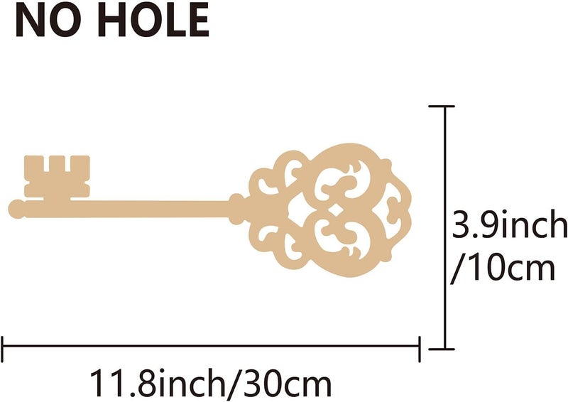 CREATCABIN Laser Cut Wood Sign Key Wooden Cut Wall Art Craft DIY Unfinished Embellishment Sculpture Hanging Wall Decor for Personalized Porch Wedding Party Classroom Farmhouse 4x12Inch - Image 2