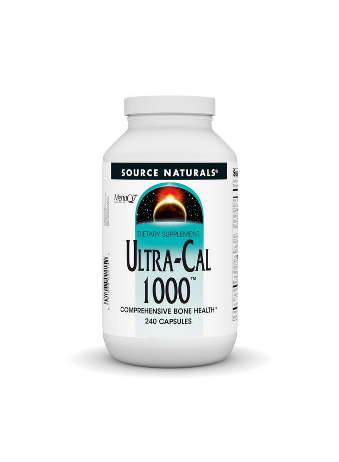 Source Naturals Ultra-Cal 1000, Comprehensive Bone Health* - 240 Capsules - Image 1