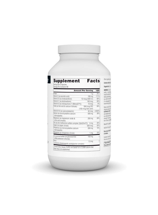 Source Naturals Ultra-Cal 1000, Comprehensive Bone Health* - 240 Capsules - Image 2