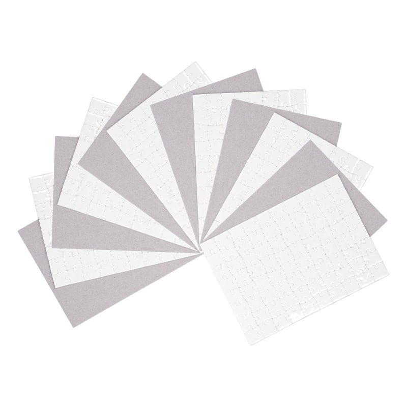 6 Set Sublimation Blanks Puzzles DIY Thermal Transfer Heat Press Printing Crafts 7.8x5.7in - Image 1