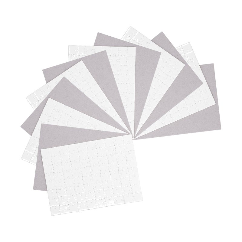 6 Set Sublimation Blanks Puzzles DIY Thermal Transfer Heat Press Printing Crafts 7.8x5.7in - Image 3
