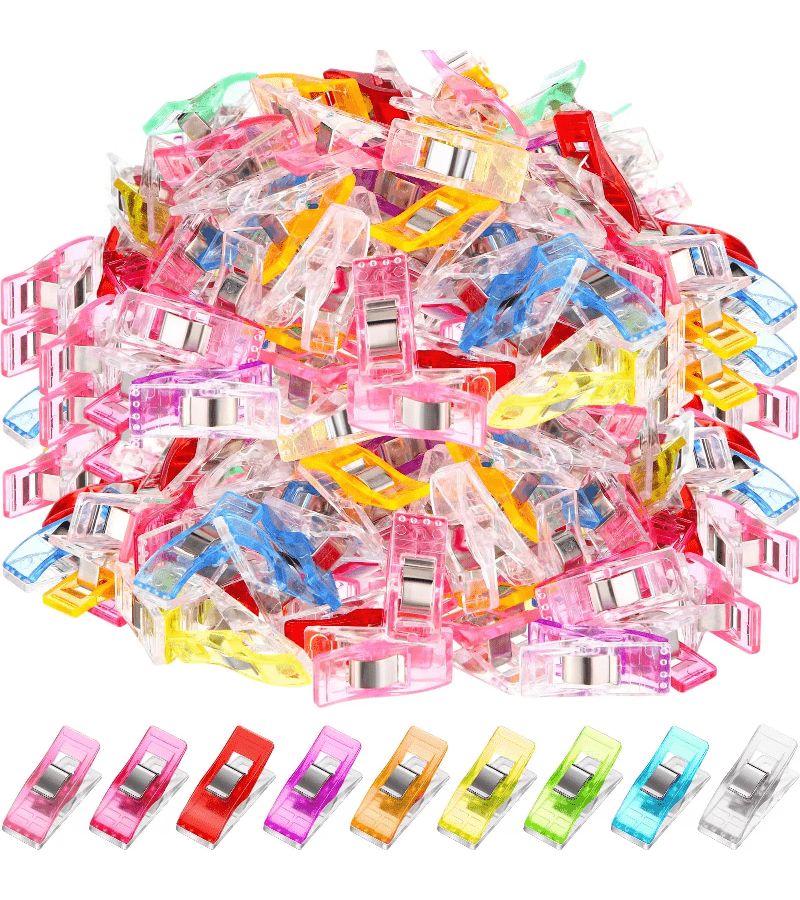Colorful Sewing Clips 50pcs for Quilt Binding Knitting Crochet DIY - Image 1