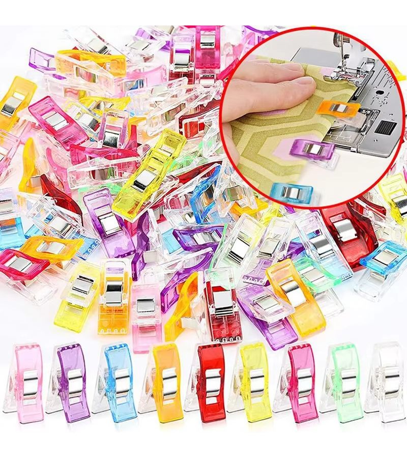 Colorful Sewing Clips 50pcs for Quilt Binding Knitting Crochet DIY - Image 4