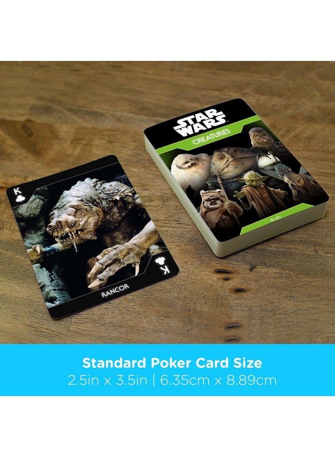 Aquarius Aquarius Star Wars Creatures Playing Cards - Star Wars Themed Deck of Cards for Your Favorite Card Games - Officially Licensed Star Wars Merchandise & Collectibles - Image 5