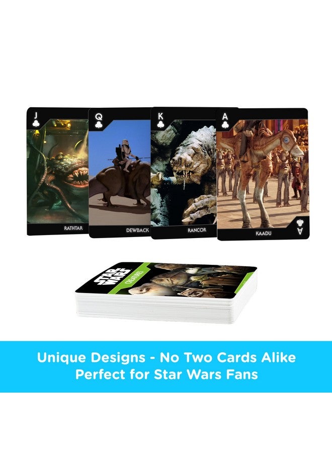 Aquarius Aquarius Star Wars Creatures Playing Cards - Star Wars Themed Deck of Cards for Your Favorite Card Games - Officially Licensed Star Wars Merchandise & Collectibles - Image 3