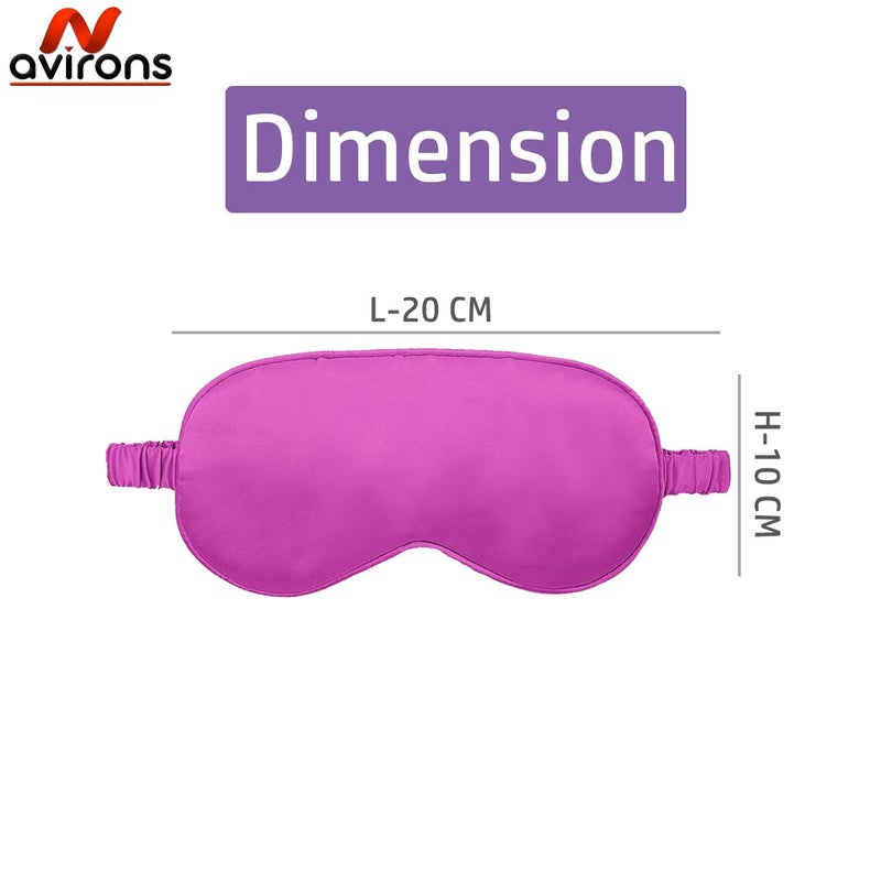 Avirons Satin Silk Hair Bonnet Cap with Sleeping Eye Mask | Silk Satin Hair Cap Fully Reversible Design-Two in one Looks Perfect on Both Sides | Fully Blackout Sleep Eye Mask - Image 4