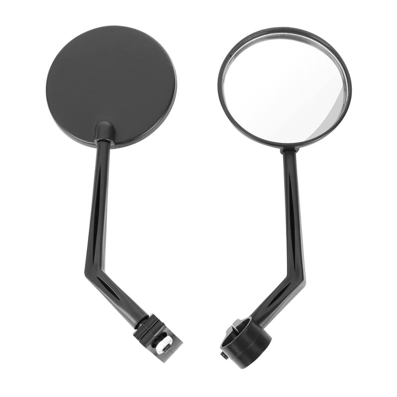 2 Pcs Rotating Bike Mirrors Durable Convex Safety Rearview for Handlebars Scratch Resistant - Image 2