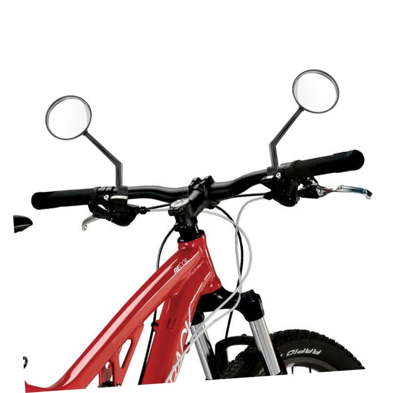 2 Pcs Rotating Bike Mirrors Durable Convex Safety Rearview for Handlebars Scratch Resistant - Image 4