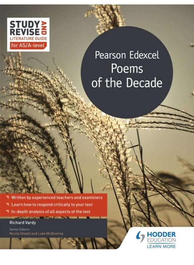 Study and Revise Literature Guide for AS A level Pearson Edexcel Poems of the Decade - Paperback