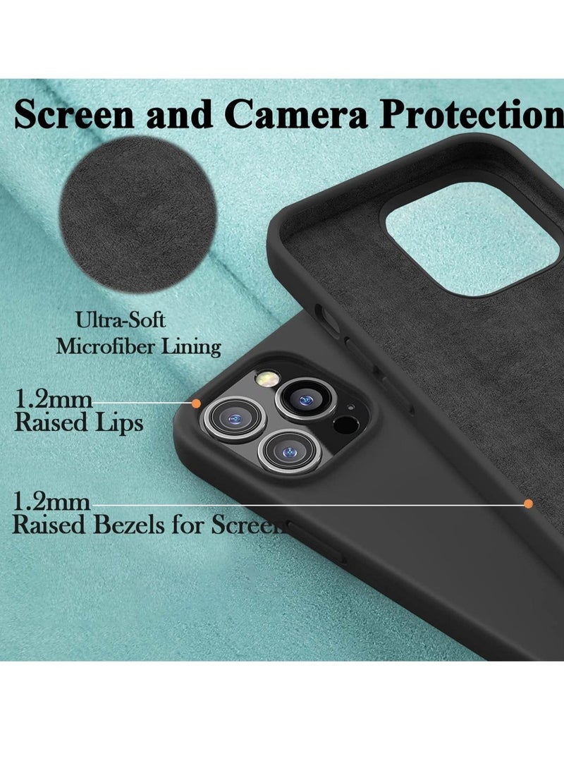 Raxoom Silicone Case for iPhone 14 Pro, Compatible with iPhone 14 Pro Liquid Silicone Gel Rubber Slim Shockproof Protective Phone Case with Soft Anti-Scratch Microfiber Lining - Image 2