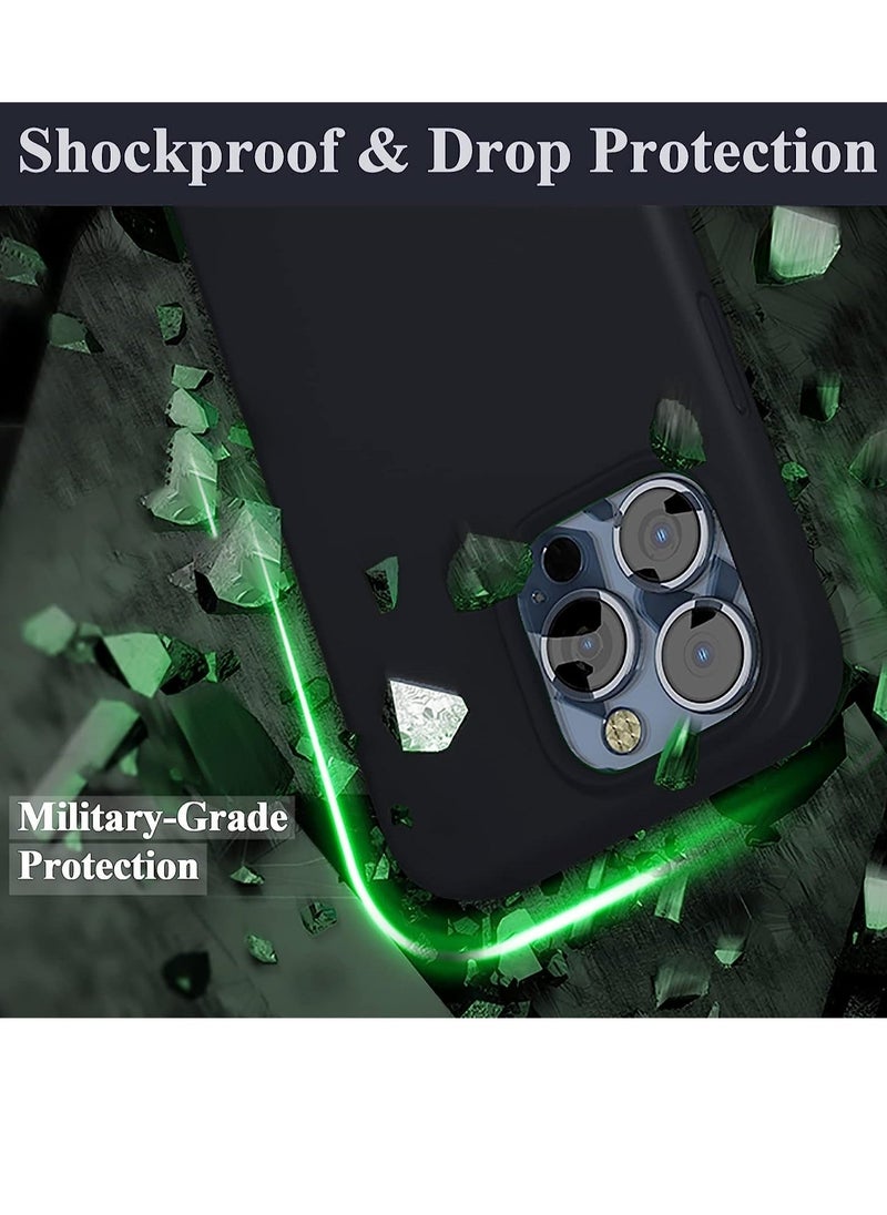 Raxoom Silicone Case for iPhone 14 Pro, Compatible with iPhone 14 Pro Liquid Silicone Gel Rubber Slim Shockproof Protective Phone Case with Soft Anti-Scratch Microfiber Lining - Image 4