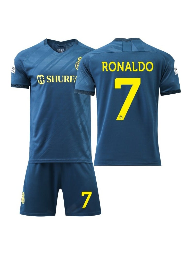 M MIAOYAN M MIAOYAN Saudi Arabia Riyadh Victory Team C Ronaldo same away jersey No. 7 football suit suit adult children's men's and women's football team uniform - Image 1