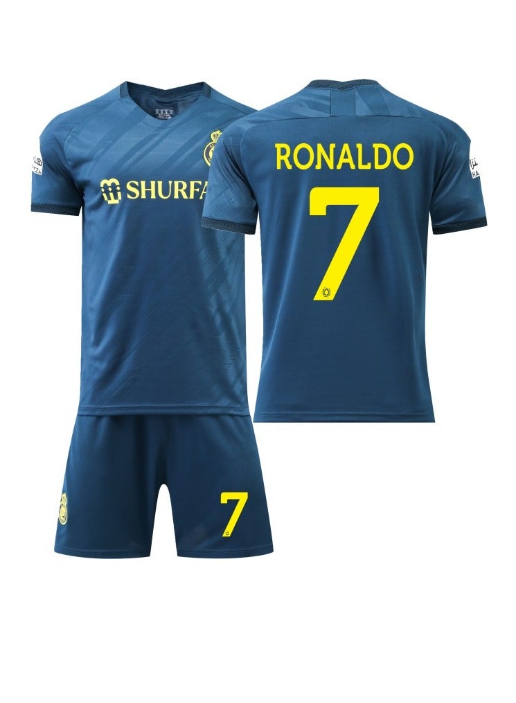 M MIAOYAN M MIAOYAN Saudi Arabia Riyadh Victory Team C Ronaldo same away jersey No. 7 football suit suit adult children's men's and women's football team uniform - Image 2
