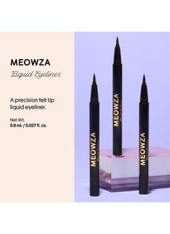 Winky Lux Meowza Liquid Eyeliner - Long-Lasting Black Eyeliner, Eyeliner Liquid Liner Black, 0.16 Oz  - Image 2