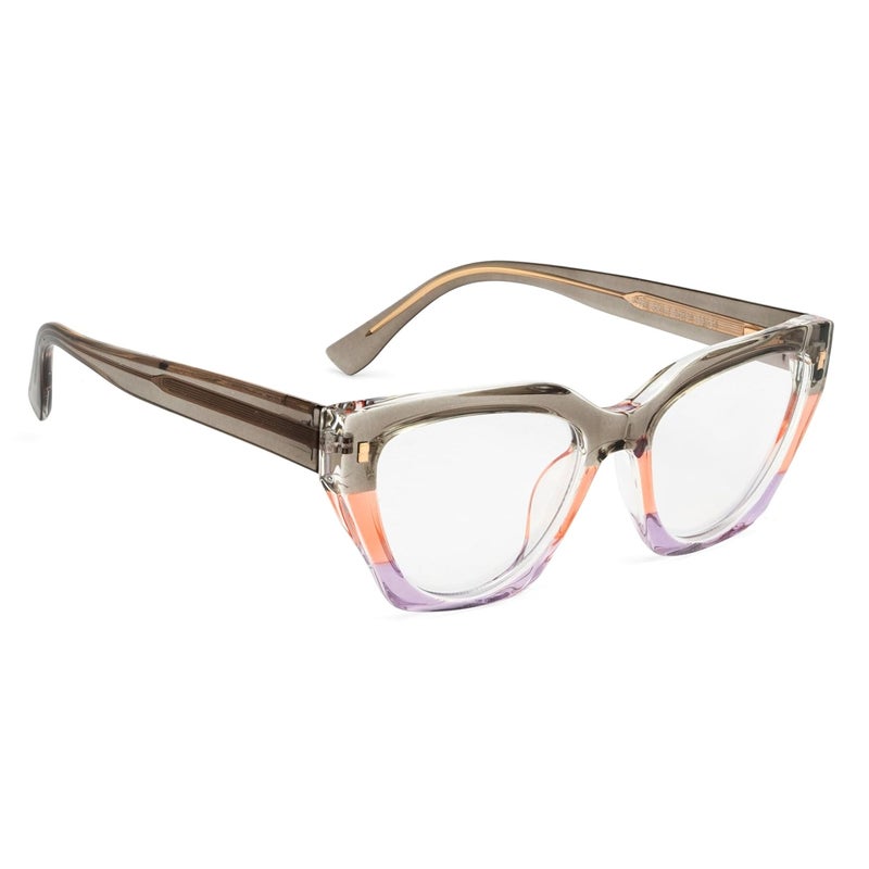 PERKEY Store PERKEY Bold Collection | Blu Cut & Antiglare Computer Eyeglasses | Full Rim Cat Eye Shape | For Women | Medium | OPTL0017 - Image 1