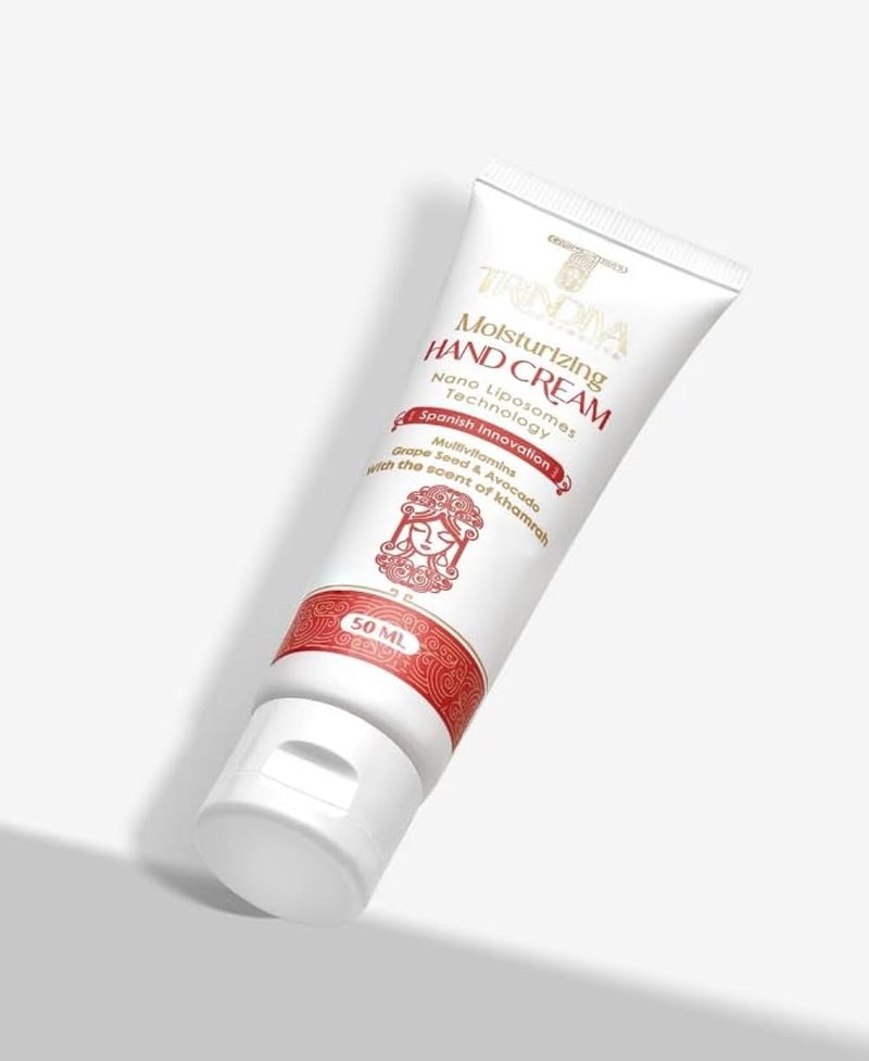 Trindiva Moisturizing Hand Cream with Nano-Liposome Technology, Fast Absorbing, Non-Greasy, 50ml - Image 1