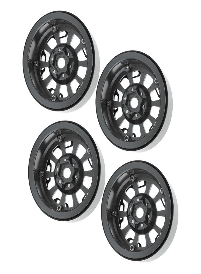 4 PCS 2.2in Aluminum Alloy Wheel Hub Universal Replacement Hub for 1/10 RC Simulation Crawler Titanium - Image 3