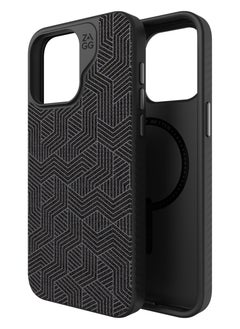 ZAGG Apple iPhone 15 Pro Max Case , ZAGG Cass - London Snap Series Magsafe Case - Black Geo  - Image 2
