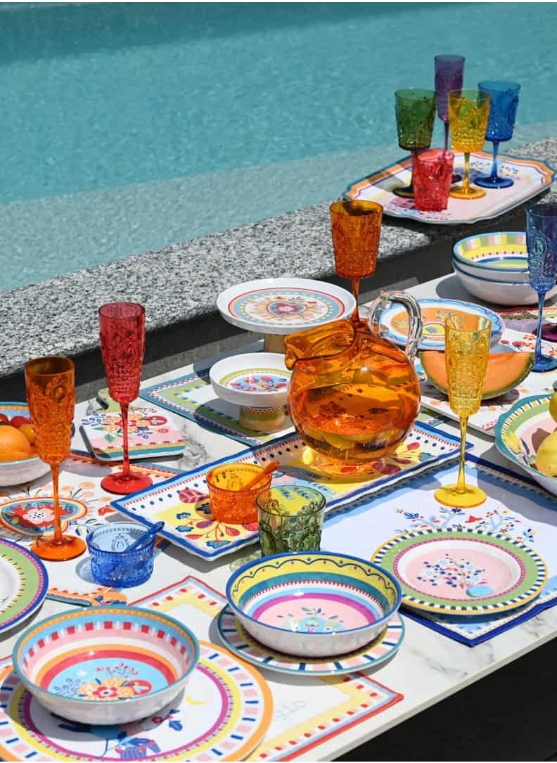 Baci milano - Dinner Plate with Radish – Ø 28 cm, Melamine, Mamma Mia Collection - Image 1