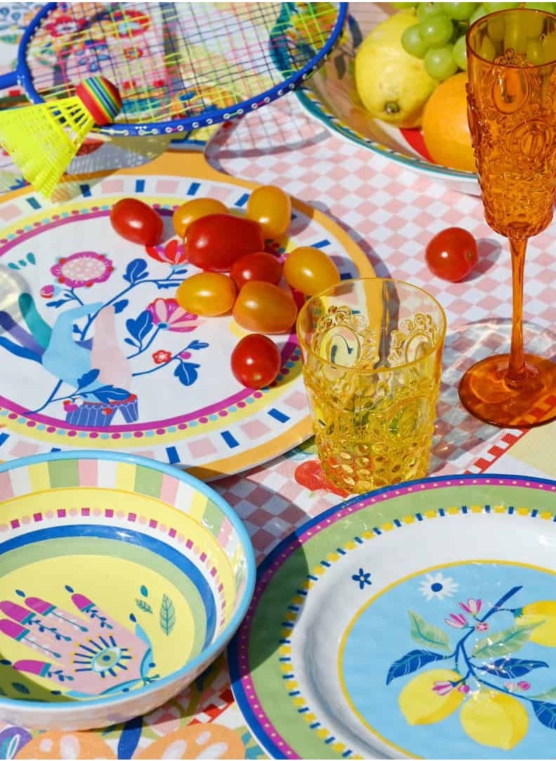 Baci milano - Dinner Plate with Radish – Ø 28 cm, Melamine, Mamma Mia Collection - Image 1