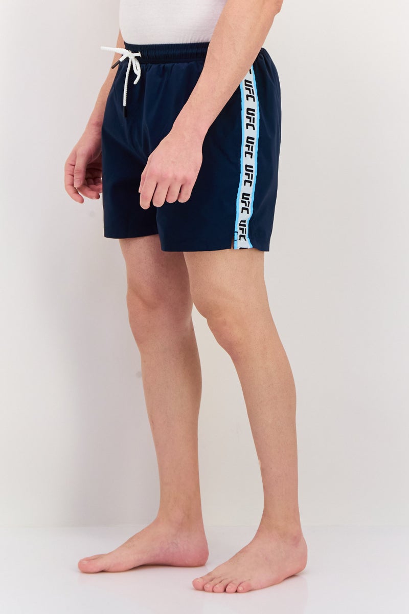 Ufc Men Brand Logo Board Shorts, Navy - Image 2