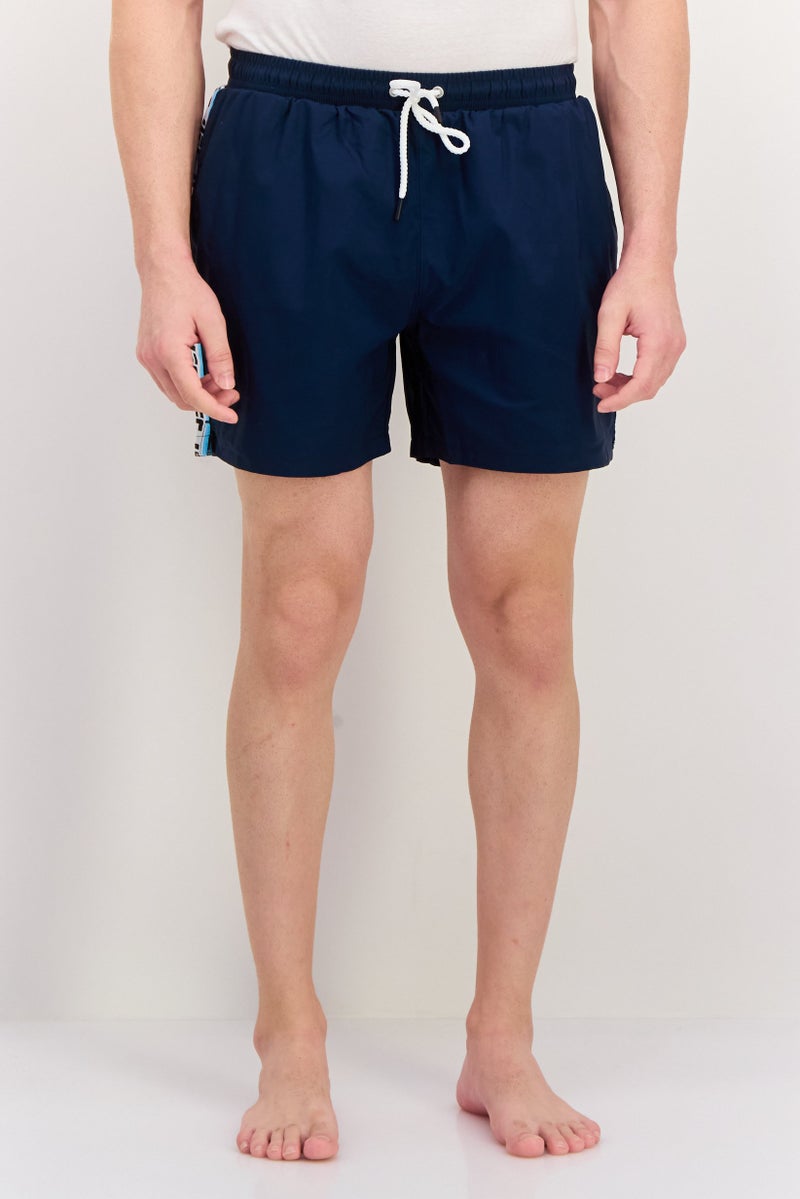 Ufc Men Brand Logo Board Shorts, Navy - Image 1