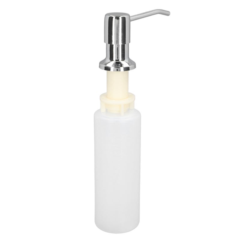 300ml Sink Soap Dispenser Lotion Pump Dispenser 304 Stainless Steel Lotion Dispenser for Kitchen Chromeplate - Image 2