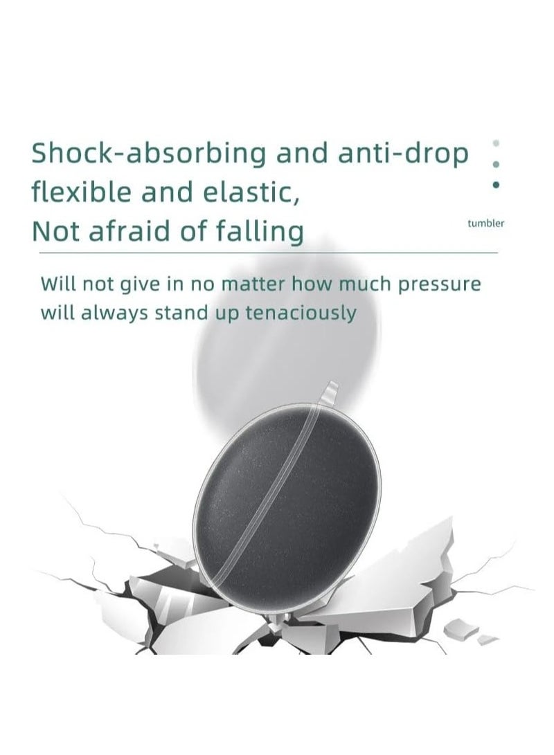 متوافق مع Huawei Freebuds 5i جراب شفاف ناعم من مادة TPU مقاوم للصدمات غطاء حماية كامل الجسم شفاف مع سلسلة مفاتيح مضاد للضياع (شفاف) - Image 3