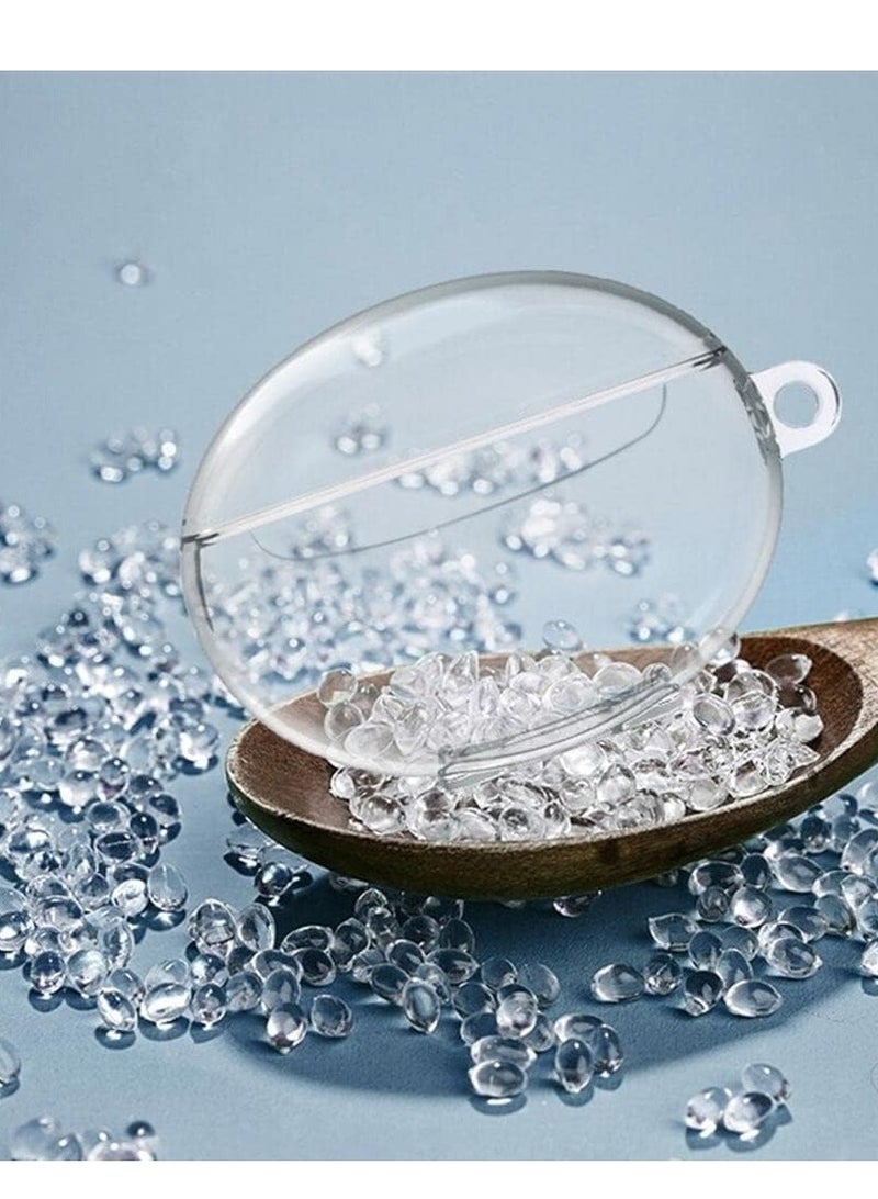 متوافق مع Huawei Freebuds 5i جراب شفاف ناعم من مادة TPU مقاوم للصدمات غطاء حماية كامل الجسم شفاف مع سلسلة مفاتيح مضاد للضياع (شفاف) - Image 4