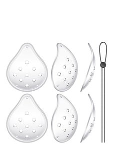 SYOSI 6 Pieces Eye Shield Clear Eye Patch Plastic Eye Shield Transparent Ventilated Eye Surgery Coverings Breathable After Surgery Eye Protections Eye Care Supplies for Patient Men Women to Prevent Sand  - Image 2