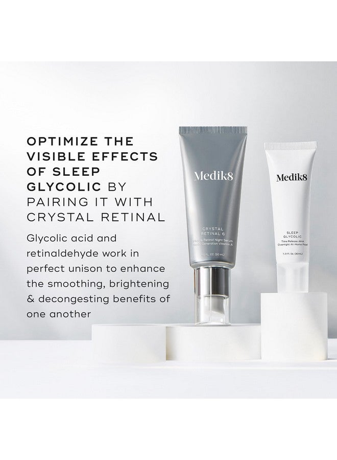 ميديك8 النوم الجليكوليك التقشير حمض الجليكوليك في المنزل الوجه قشر بين عشية وضحاها آها مكافحة الشيخوخة علاج الجلد الجلسرين والبرسيم الكوري 1.0 أوقية - Image 4