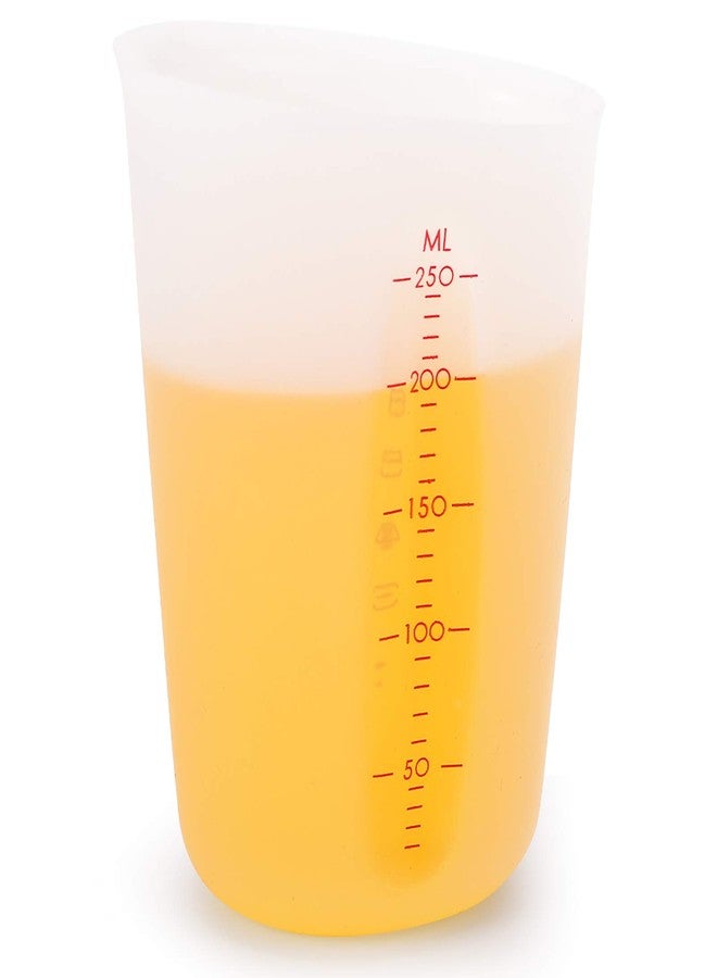 هيدوم مجموعة هيدوم من 4 أكواب قياس سيليكون مرنة مع علامات، عبوتان سعة 8 أونصات (كوب واحد) وعبوتان سعة 16 أونصة (كوبان) من أكواب القياس السيليكونية سهلة الضغط والصب - Image 5