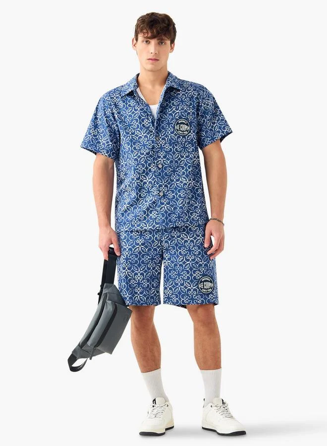Lee Cooper Lee Cooper All-Over Print Shorts with Pockets