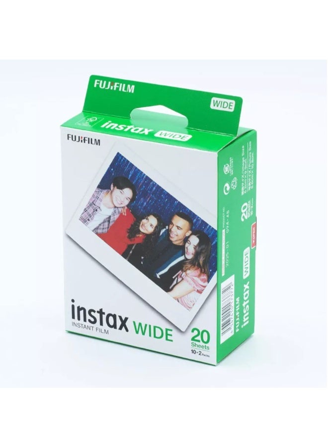 FujiFilm Instant Film Photo Paper For Instax WIDE - 20 Sheets - Image 1